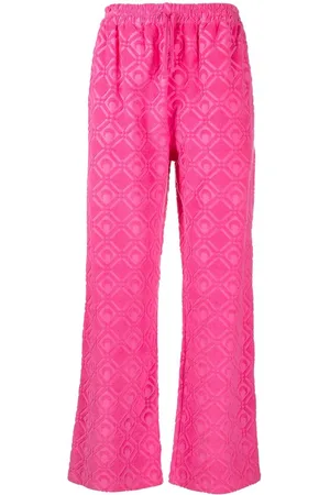 Marine Serre Pantaloni sportivi con effetto jacquard