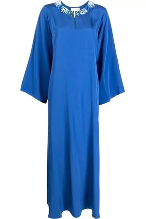 SHATHA ESSA Donna Vestiti paillettes - Abito Marina con paillettes - Blu