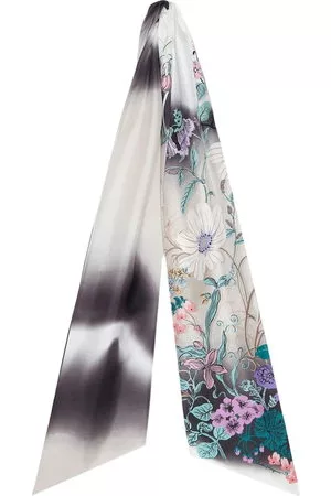 Salvatore Ferragamo Donna Sciarpe - Foulard Corisia a fiori - Nero