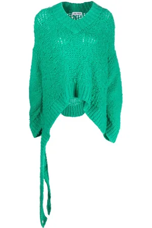 The Attico Maglione traforato con scollo a V