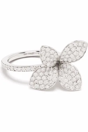 Pasquale Bruni Anello Petit Garden in oro bianco 18 carati con diamanti