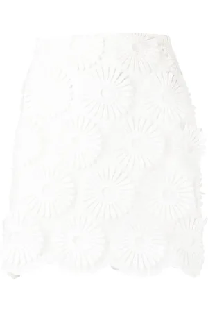 Elie saab Minigonna con ricamo a fiori