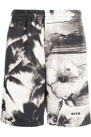 Msgm Shorts sportivi con stampa grafica