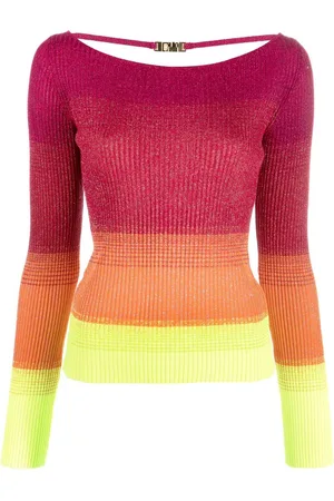 GCDS Maglione a coste con design color-block