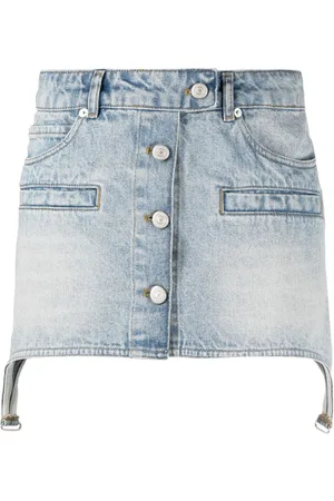 Courrèges Minigonna denim asimmetrica