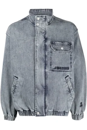 Izzue Giacca denim con collo rialzato