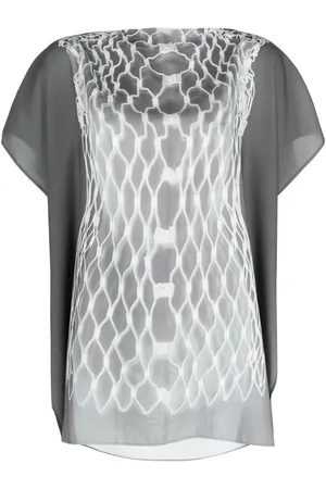 Maison Margiela Blusa a maniche corte con stampa grafica