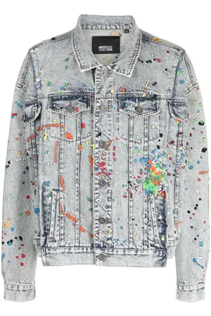 MOSTLY HEARD RARELY SEEN Giacca denim con ricamo