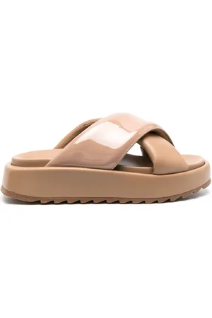 Gia Borghini Sandali slides con design a incrocio