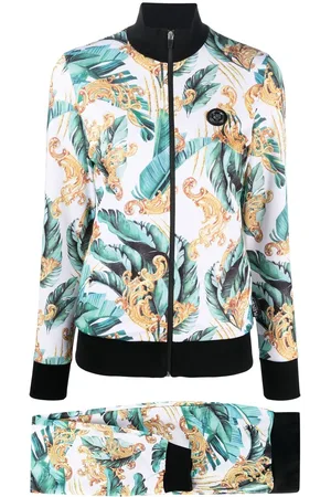 Philipp Plein Pantaloni sportivi a fiori