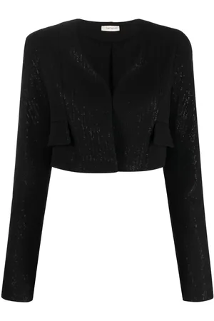 The Mannei Blazer crop Terras con paillettes