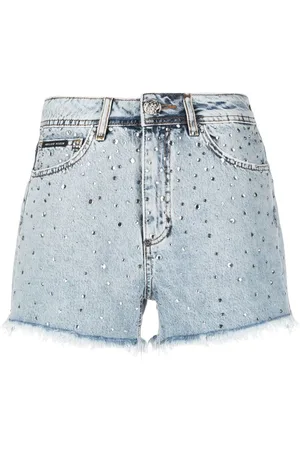 Philipp Plein Shorts corti con cristalli