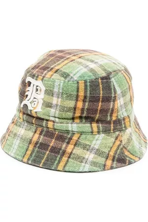 R13 Cappello bucket a quadri - Verde