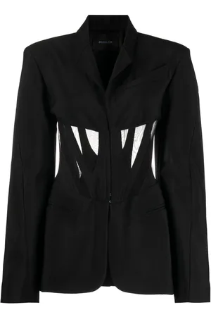 MUGLER Blazer a corsetto