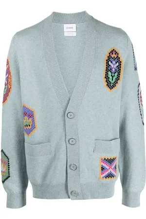 Barrie Cardigan Scottish Symbols con intarsio
