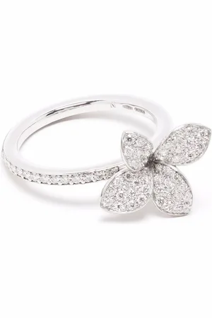 Pasquale Bruni Anello Petit Garden in oro bianco 18 carati con diamanti