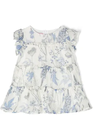 MISS BLUMARINE Abito a fiori con ruches