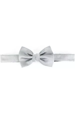 Lanvin Uomo Papillon - Crisscross stitching bow tie - Effetto metallizzato