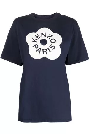 Kenzo Donna T-shirt - T-shirt con stampa Boke Flower 2.0 - Blu