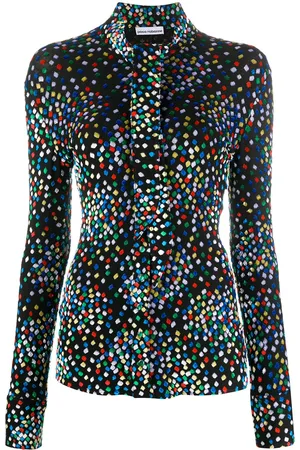 Paco rabanne Blusa con stampa geometrica