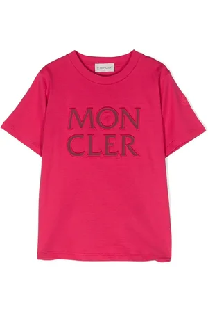 Moncler T-shirt girocollo con ricamo