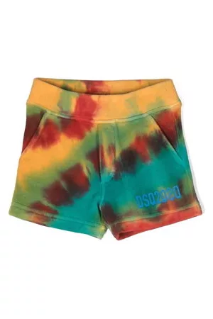 Dsquared2 Pantaloncini - Shorts con fantasia tie dye - Arancione