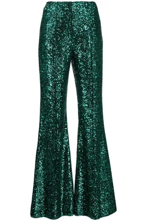 Elie saab Pantaloni svasati con paillettes
