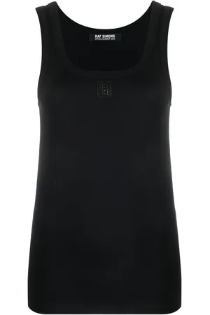 RAF SIMONS Top smanicato con scollo rotondo