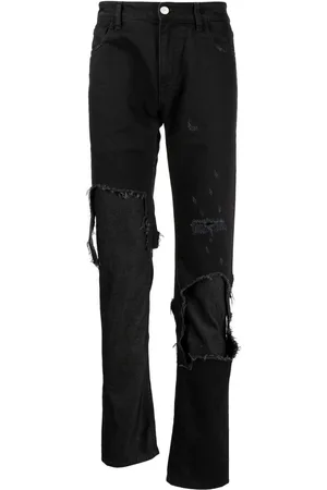 RAF SIMONS Jeans slim con effetto vissuto