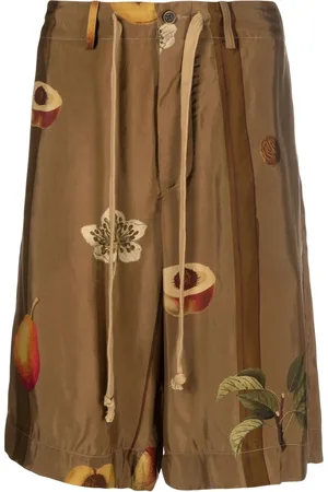 UMA WANG Shorts con stampa