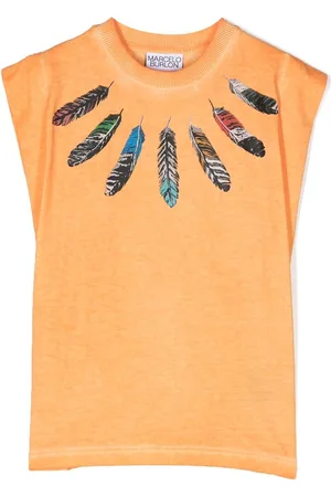 MARCELO BURLON Top Collar Feathers Over