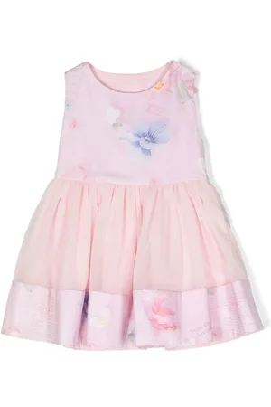 Lapin House Abito a fiori con tulle
