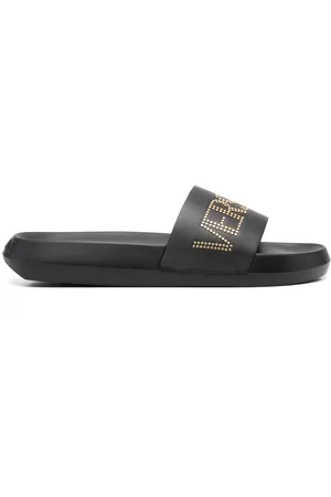 VERSACE Sandali slides con logo