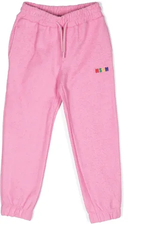 Msgm Pantaloni sportivi con ricamo