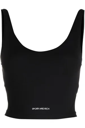 Sporty & Rich Top corto con stampa