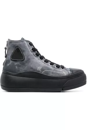 R13 Sneakers alte con fantasia tie dye - Grigio