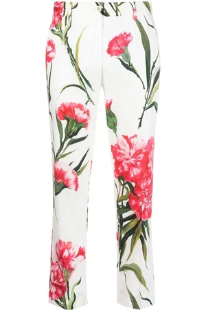 Dolce & Gabbana Pantaloni crop a fiori