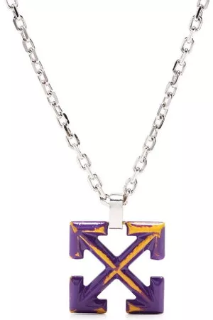 OFF-WHITE Uomo Collane - Collana con pendente Arrow - MULTICOLOR NO COLOR
