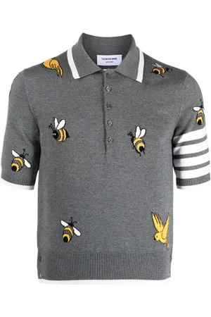 Thom Browne Polo con dettaglio a 4 righe