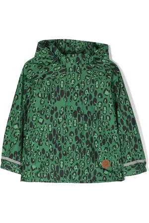 Mini Rodini Giacca impermeabile Edelweiss leopardato