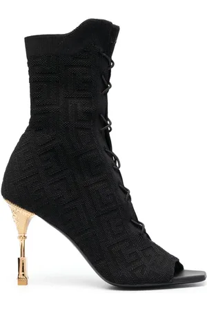 Balmain Stivali stringati Moneta con monogramma
