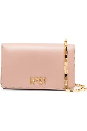 Nº21 Borsa a spalla con placca logo