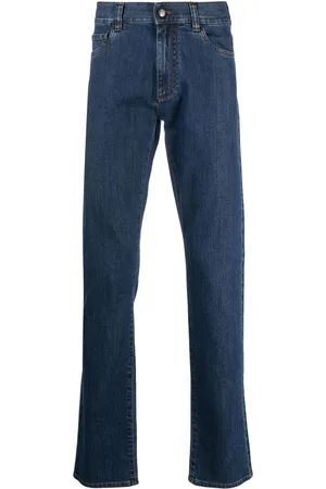 CANALI Pantaloni dritti con applicazione