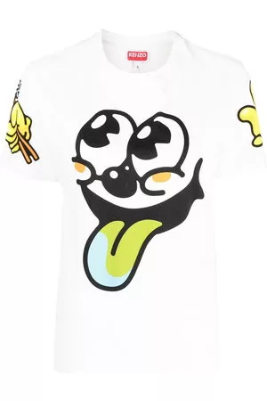 Kenzo Donna T-shirt - T-shirt con stampa - Bianco