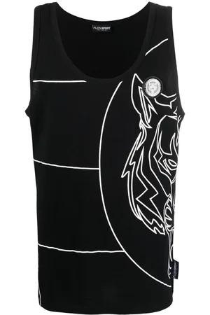 Philipp Plein Canotta con stampa tigre