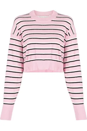 Palm Angels Maglione a righe crop