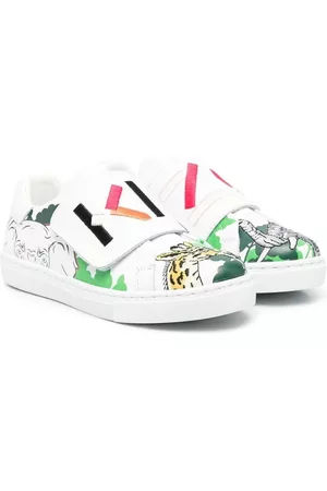Kenzo Sneakers - Sneakers con stampa in pelle - Bianco
