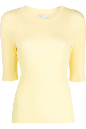 ROSETTA GETTY T-shirt girocollo con maniche crop