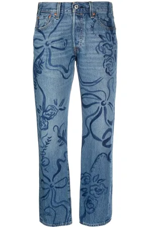 Collina Strada Jeans dritti a fiori