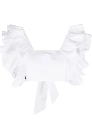 Philipp Plein Top corto con ruches